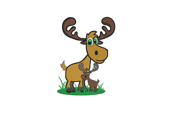 Adult Baby Moose Elk: Embroidery Review for Personalized Gifts