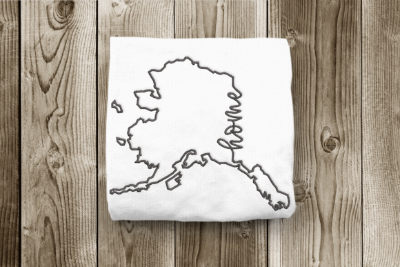Alaska Home State Outline Embroidery Design Review