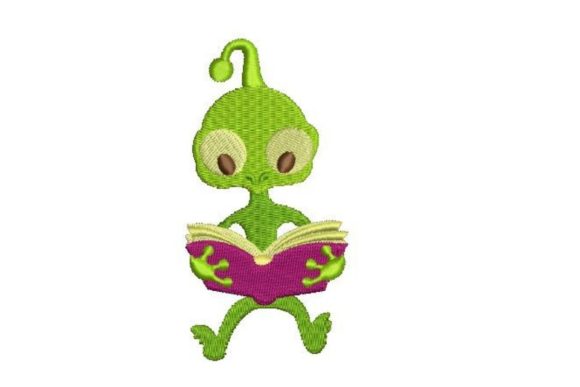 Alien Reading a Book: A Designer’s Embroidery Review