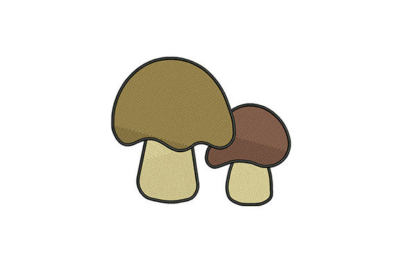 Brown Mushroom Plant: A Cute Mushroom Embroidery Design Review
