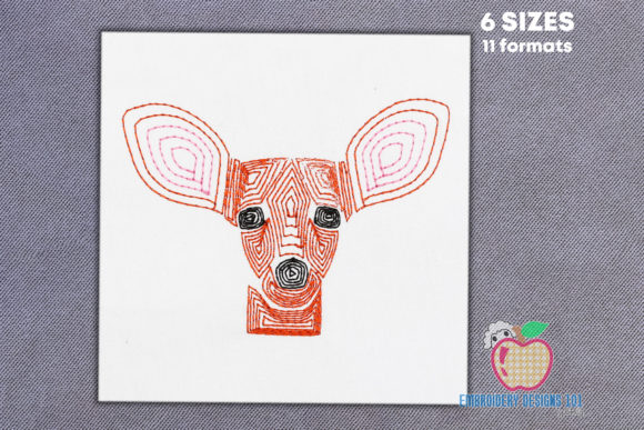Circular Pattern on Deer: A Seasonal Embroidery Review