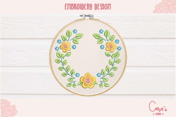 Clara Flower Wreath: A Thoughtful Embroidery Design for Meaningful Gifts