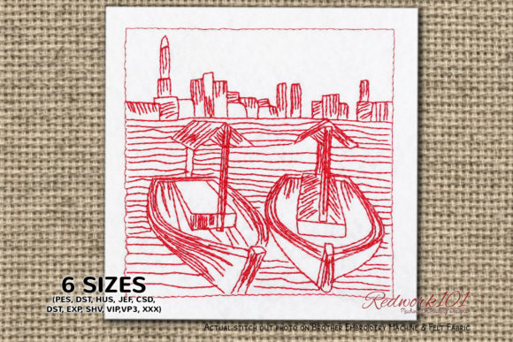 Dubai Creek View: A Seasonal Redwork Gem