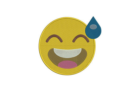 Face with Sweat Emoji Embroidery Design Review: A Fun Addition to Custom Gifts