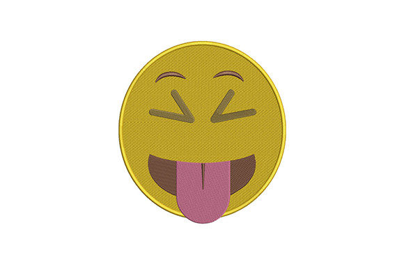 Face with Tongue Emoji Embroidery Design Review