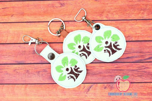 Family Tree in the Hoop Keyfob