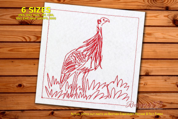 Fowl Bird in Grass Embroidery Design Review