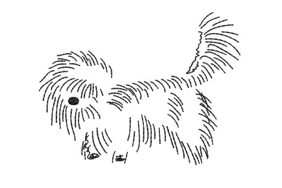 Funny Shaggy Dog-lapdog: Cozy Holiday Embroidery Review
