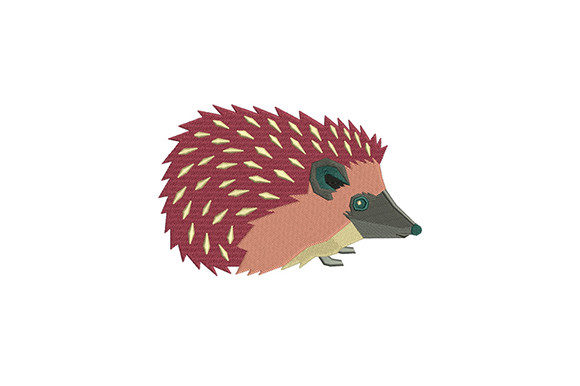 Pink and Red Porcupine Embroidery for Etsy Sellers
