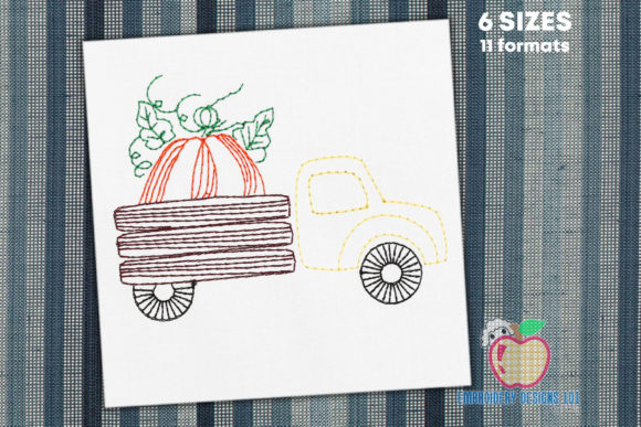 Pumpkin Truck: A Festive Embroidery Design Review