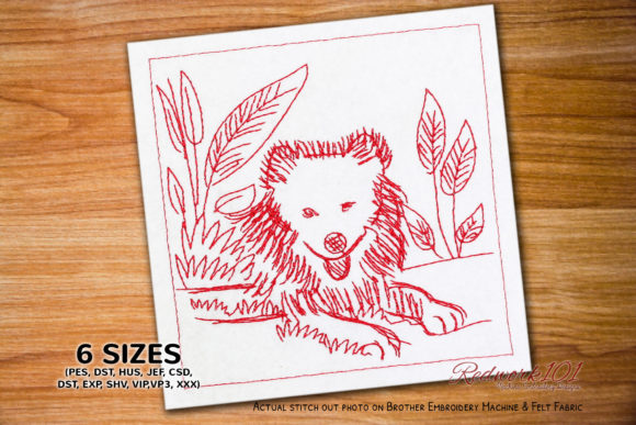 Samoyed Puppy Sitting in a Meadow Embroidery Review