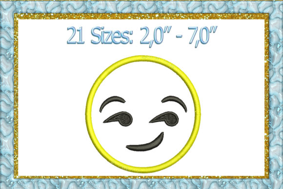 Smirk Emoji Embroidery Design: A Boutique Apparel Review