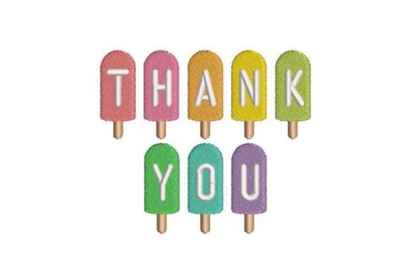 Thank You Ice Lollies: A Sweet, Sellable Embroidery Design